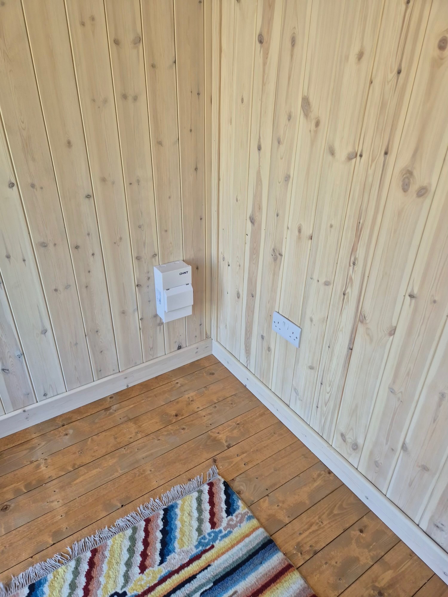 Submain consumer unit installed in a garden office in Horsham